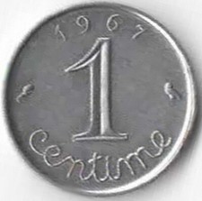 1 centime Épi 1967. N°2.