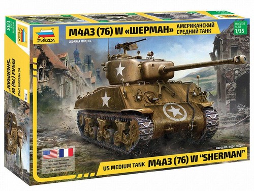 Zvezda m4a3 sherman - zvezda,