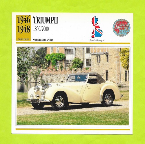 Fiche edito service triumph - service,