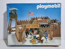 Playmobil 3419 ancien fort Fort Randall Western West caserne nordiste Yankee