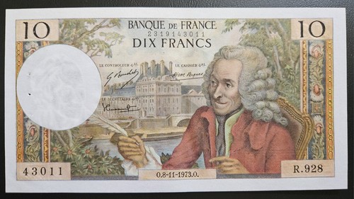 Francs 1973 r 928 - 10,