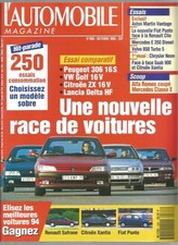 L'AUTOMOBILE MAGAZINE N°568 PEUGEOT 306 16S / GOLF 16V / ZX 16 V / LANCIA DELTA