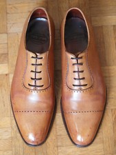 CROCKETT & JONES Handgrade Courtenay oxford shoes tan leather UK 6 E / EU 40