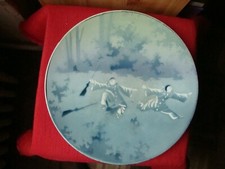 PLAT FAIENCE LUNEVILLE DECOR DE PIERROT VERS 1900