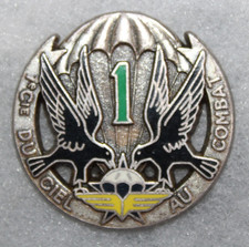 insigne de la 1ère compagnie, du 1er régiment de chasseur parachutiste, 1er RCP