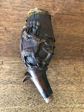 SUPERBE FOURNEAU DE PIPE en BOIS, SCULPTÉ, ALLEMAGNE " FORÊT NOIRE ", MARQUE?