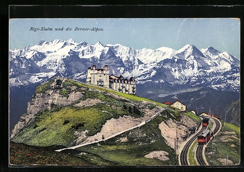 Carte postale rigi - rigi-kulm,, vue