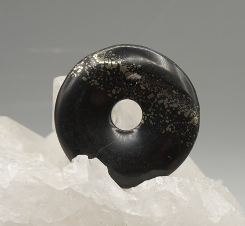 Pendentif pyrite ardoise - pendentif, en