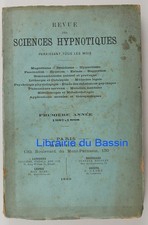 Revue des sciences hypnotiques Première année 1887-1888 Collectif 1888