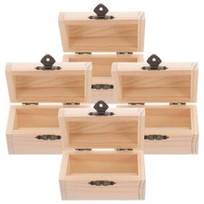  Lot de 4 boîtes en bois non