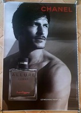 Affiche poster taille abribus 120cm x 176cm Chanel Allure Homme Sport Jarrod