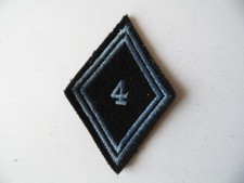 INSIGNE Mle 45 LOSANGE DE BRAS 4ème HUSSARDS 4ème RH CAVALERIE ABC
