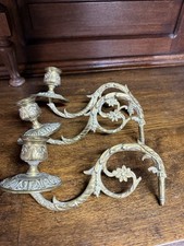 3 ANCIENS BRAS APPLIQUES de