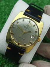 Montre TV vintage Tissot Visodate Seastar Seven Gold années 60 Swiss Manual Men