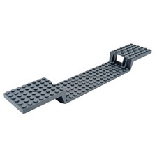 LEGO plate-forme gris foncé