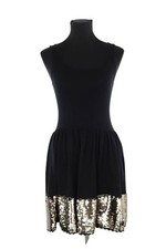 Robe en coton noire Sandro S
