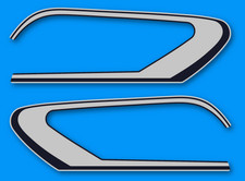 SUZUKI GT380 L - Kit déco Sticker decals fuel tank - 1974 - Silver & Navy