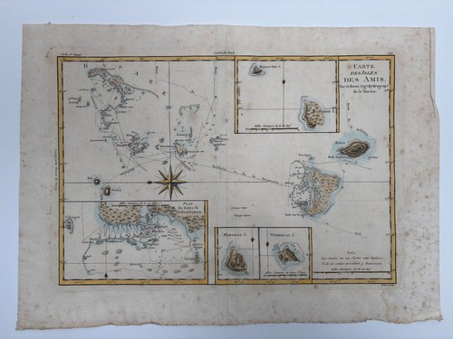 Ancienne carte géographique - ancienne,