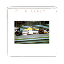 S766 Thierry BOUTSEN. Williams. Freins chauds. F1 GP . Diapo 24x36. Slide