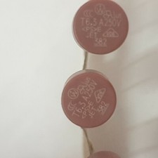 2x Fusible 382 rond 6.3A   T6.3A  250v Temporisé  cylindrique fuse t 6.3A lot