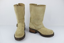 TEXTO Bottines Motard Daim Beige sable T 35 -> 36 Très bon état