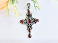 Croix byzantine argentée avec