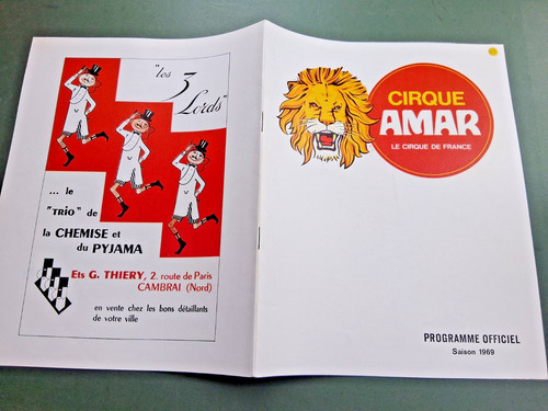 1969 programme cirque amar - 1969,
