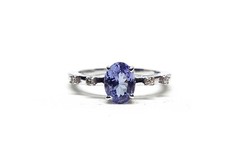 Solitaire Tanzanite Diamant