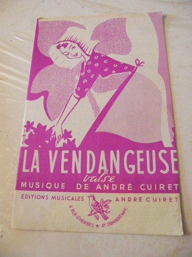 Partition vendangeuse - "partition, la