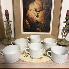 LOT DE 6 TASSES PORCELAINE DE