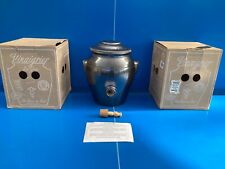 Vinaigrier en Grès Gris Etain 4,7L Digoin + ROBINET BOIS NEUF 2 -ème choix N°1