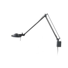 Luceplan, Berenice Mur Noire Réflecteur Noir, Meda-Rizzatto, 1985