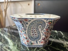 Pique-fleurs bouquetière faïence de Gien modèle Cachemire