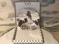 Assiette décorative Impérial Porcelaine St Petersbourg, dans sa boîte