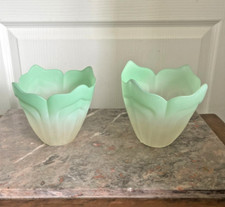 Ancien Paire Tulipe Pate de