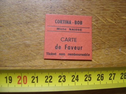 Jeton carton billet ticket - carton,