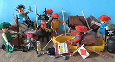 Lot Playmobil Pirates, accessoires, Figurines Anciennes,Klicky Vintage 