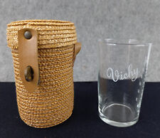 ANCIEN VERRE DE CURISTE  DANS SON PANIER - VICHY GRAVÉ