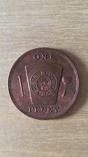 Masonic one penny - masonic,