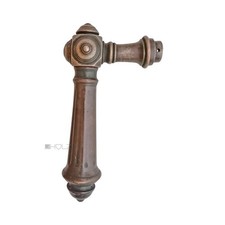 Porte D'Entrée Antique Poignée de Porte Vieux Cube en Laiton 10er Vk