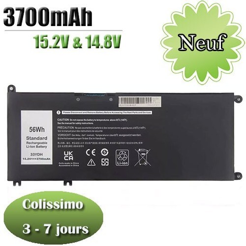 7fhhv batterie pour dell - 7fhhv,