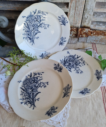 Anciennes assiettes plates - 3,