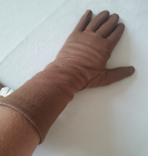 N15 GANTS FEMME tissu aspect pécari T.S 7,5 VINTAGE 50 60 WOMAN FABRIC GLOVES  S