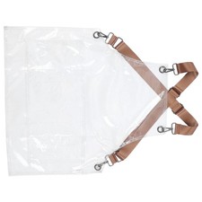 Tablier de coiffeuse pour femmes - Tablier court transparent résistant à