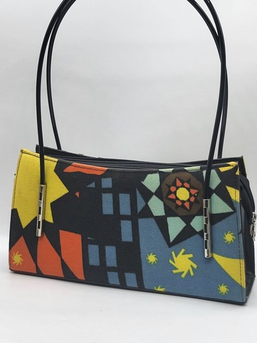 Sac main vintage motifs - main,