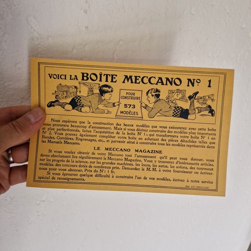 Meccano feuillet voici - meccano,