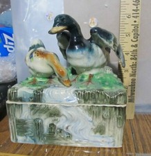 Vintage ceramic ducks trinket
