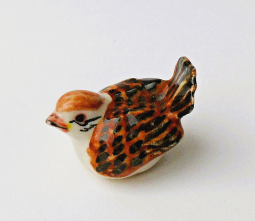 Miniature porcelaine oiseau