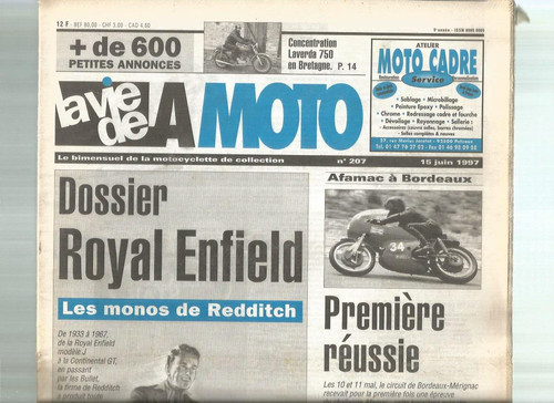 Vie moto n 207 - la,
