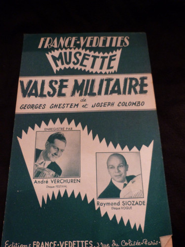 Partition valse militaire - "partition,